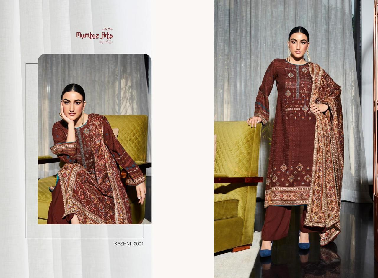 Mumtaz Kashni 1 Fancy Wear Pashmina Wholesale Dress Material Collection